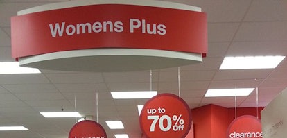 Women's Plus section in Old Navy's shop.