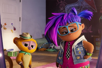 Two main characters of the animated movie for kids 'Vivo' that's streaming on Netflix.