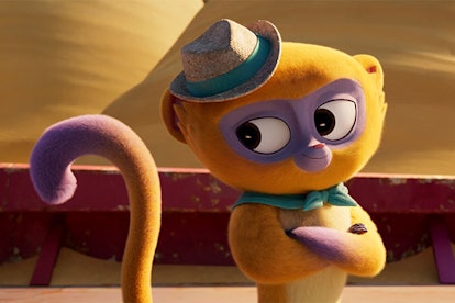A character of the animated movie 'Vevo' - musically gifted kinkajou (aka a rainforest “honey bear”)...