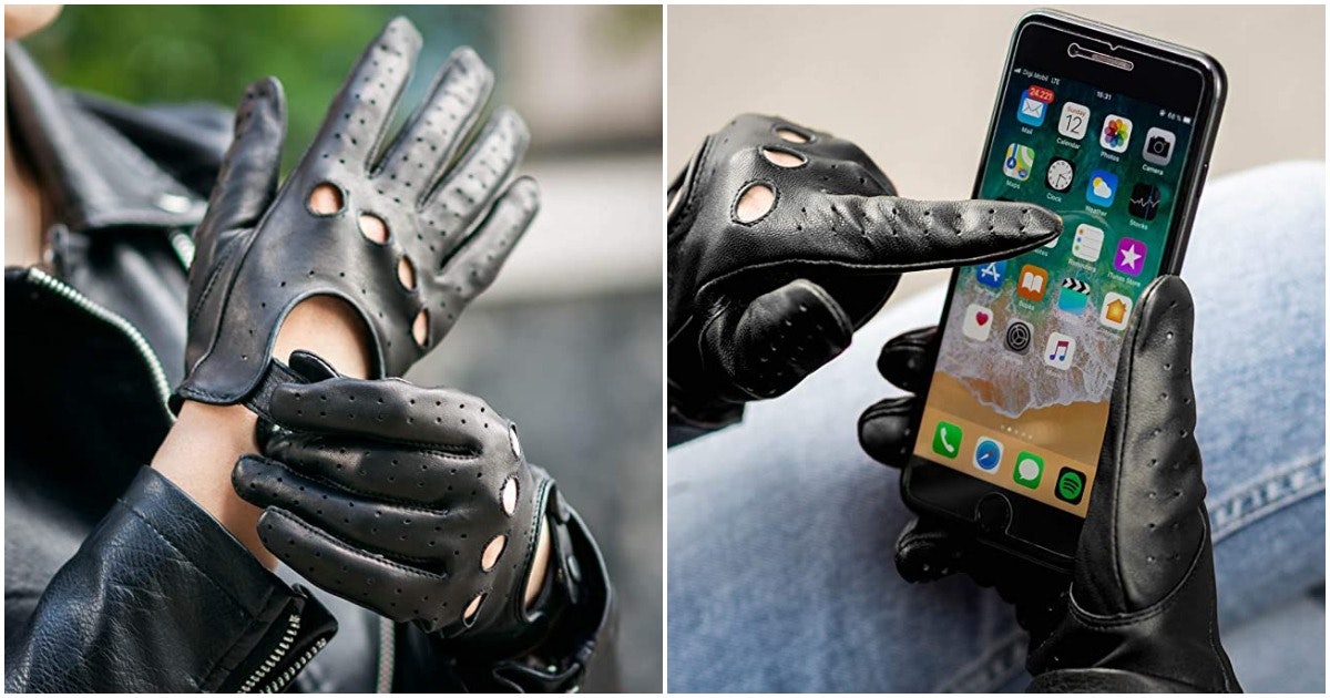 touch screen driving gloves