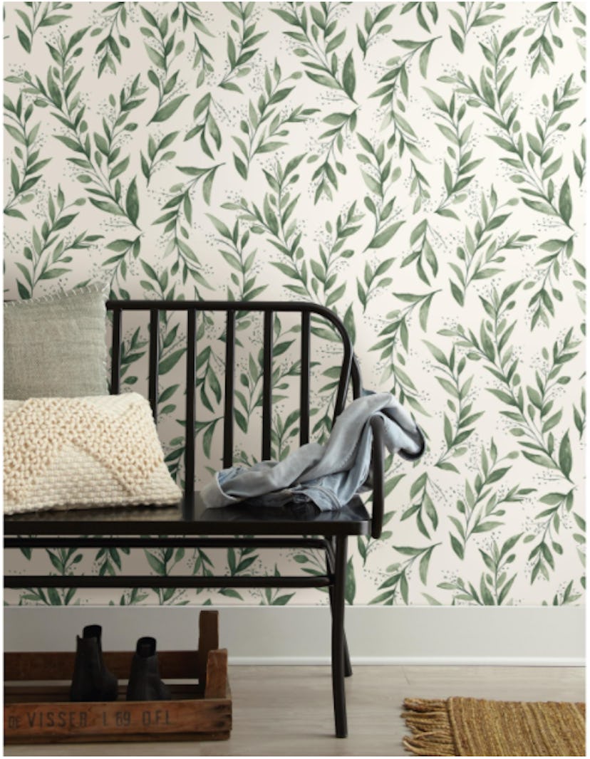 Magnolia Home by Joanna Gaines Olive Branch Paper Peel & Stick Repositionable Wallpaper Roll 