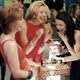 Cynthia Nixon, Kim Cattrall, Kristin Davis, and Sarah Jessica Parker in Sex and the City.