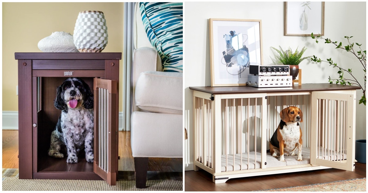 nice dog crate furniture