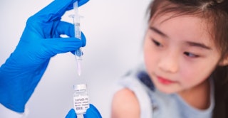 child getting the covid-19 vaccine pfizer study mid-october