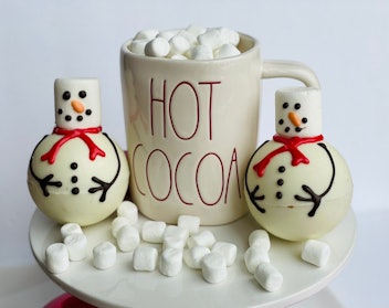 Chocolates Unlimited Set of Snowmen Large Hot Chocolate Bombs