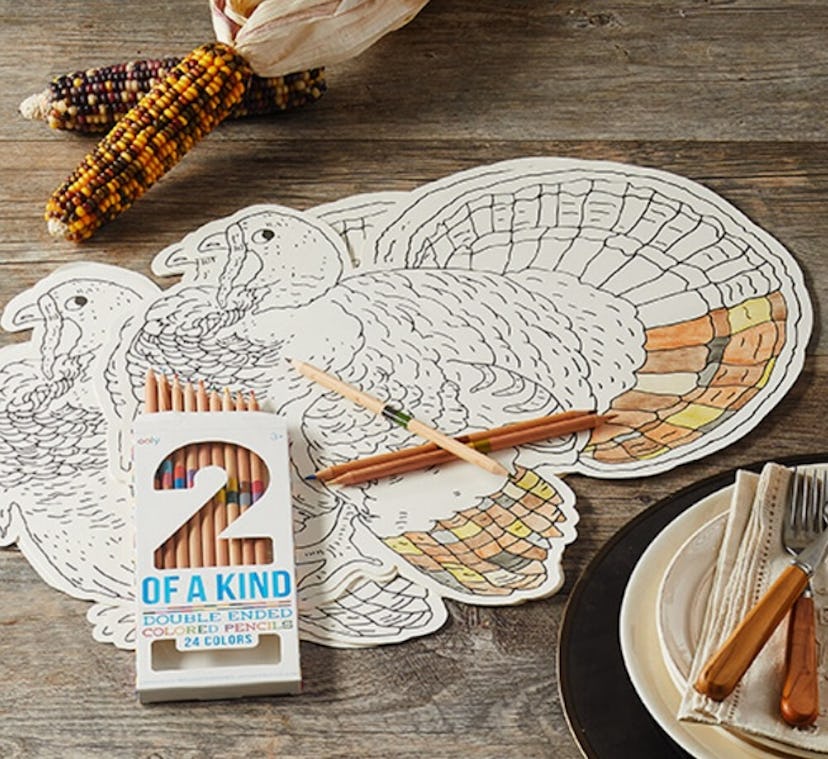 Thanksgiving Coloring Placemat Kit