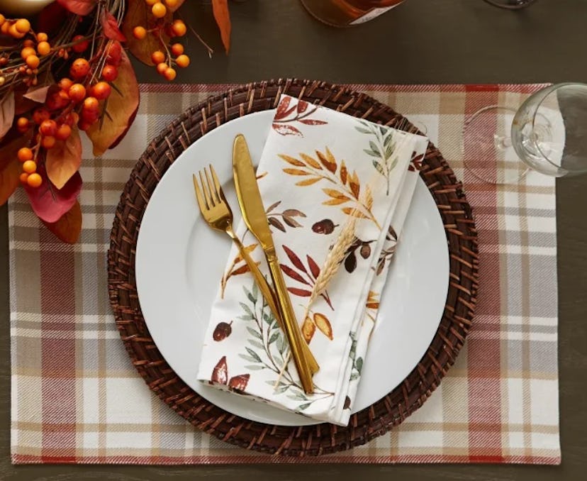 Thanksgiving Thankful Autumn Napkin Set