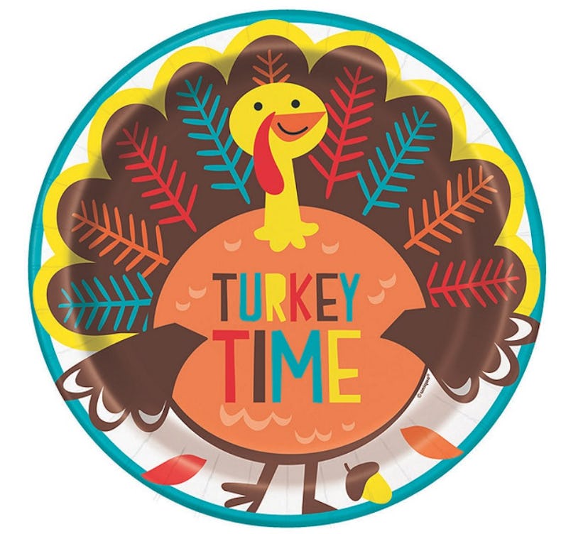 Cartoon Turkey Paper Dinner Plates