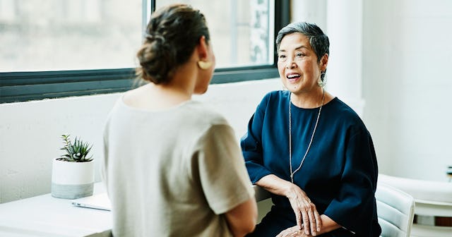 Two women talking about using multiple pronouns