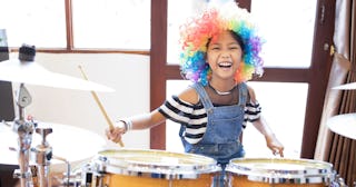 The frightening one who plays drums