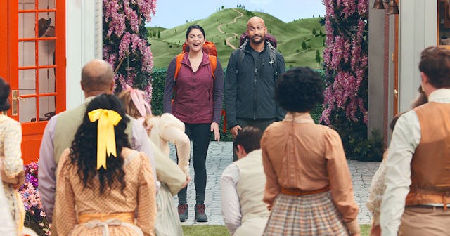 Keegan-Michael Key as Josh Skinner and Cecily Strong as Melissa Gimble in Schmigadoon!