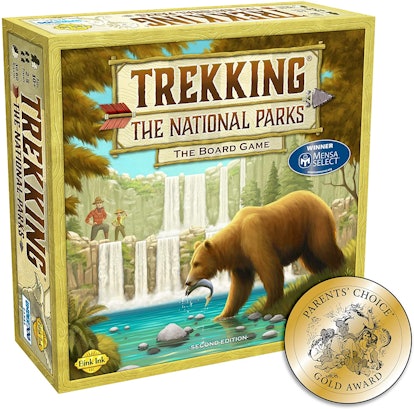 rekking The National Parks educational game box with a white background