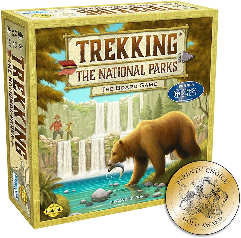 rekking The National Parks educational game box with a white background