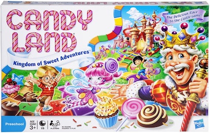 Candy Land game box for all ages with a white background