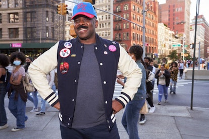  A guy in New York dressed like Eddie Murphy from "Coming 2 America"