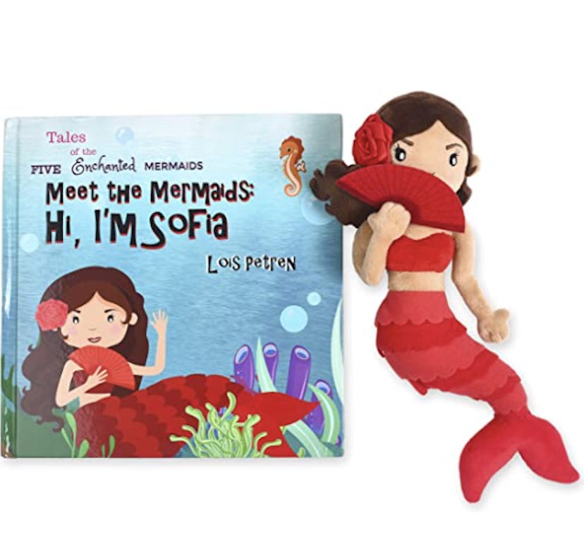 Five Enchanted Mermaids Plush Mermaid Doll & Mermaid Book