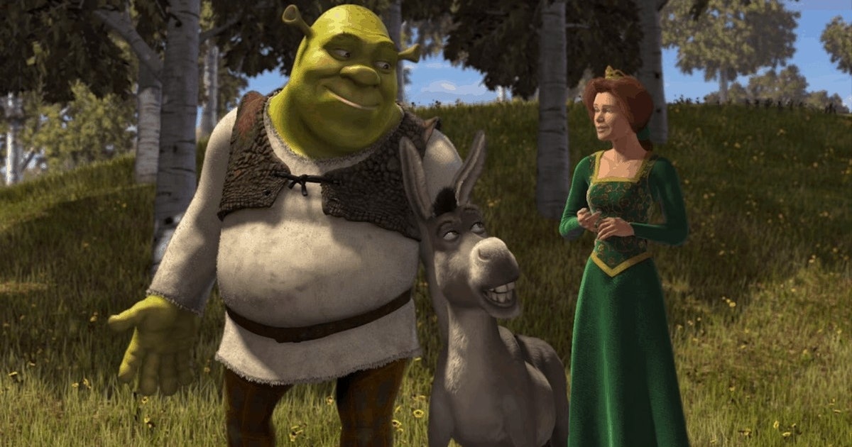 Shrek Fighting Knights