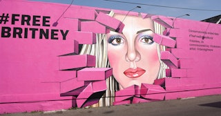 "Free Britney" mural
