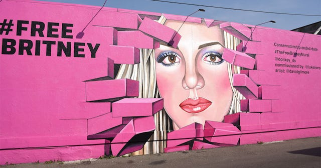 "Free Britney" mural