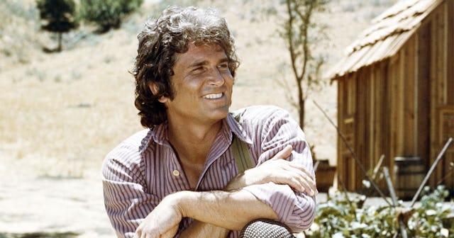 Michael Landon as Charles Ingalls in the movie 'Little House on the Prairie'