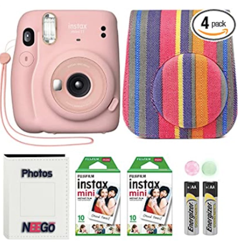 Fujifilm Instax Mini 11 Camera with Case, Fuji Instant Film and Photo Album