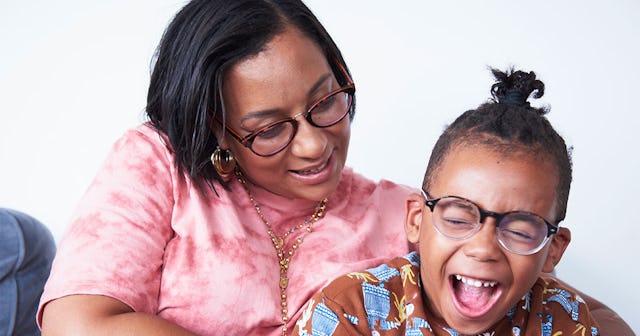 A mom with her son showing the real benefits of a four-day workweek