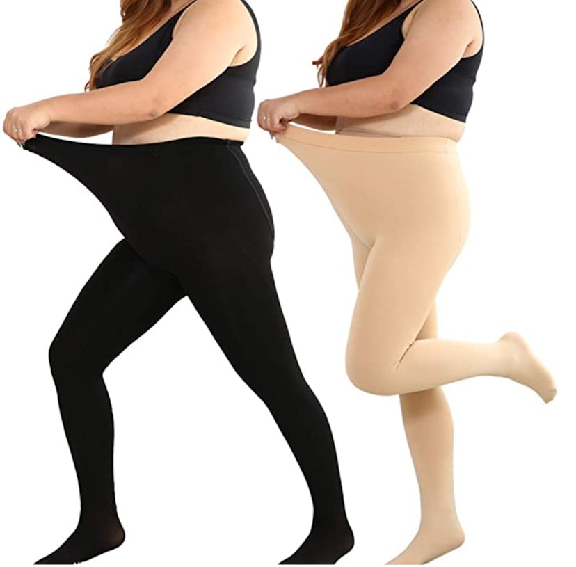 AOMEI Fleece Lined Plus SIzed Tights