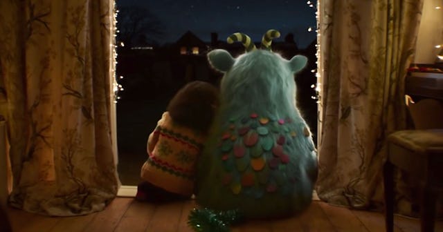 McDonald's Christmas ad featuring a girl and her imaginary friend Iggy.