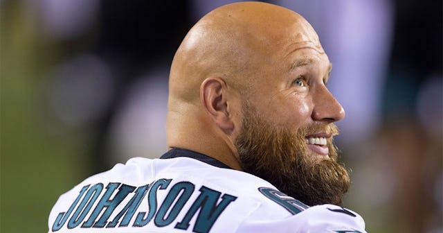 Lane Johnson during a football match