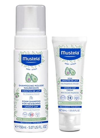 Mustela Baby Cradle Cap Bundle - Natural Baby Shampoo & Cradle Cap Cream