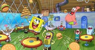 Scene from SpongeBob SquarePants — SpongeBob jokes and puns