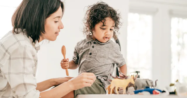 Mother with toddler — speech therapy for toddlers