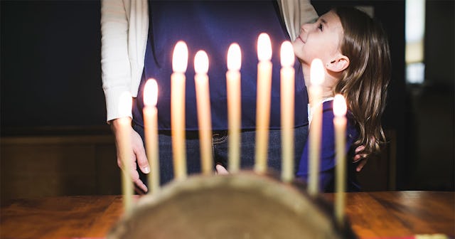 Ten holiday candles