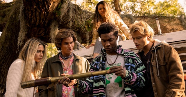 Treasure hunting is a main theme in 'Outer Banks,' as the Pogues show here.