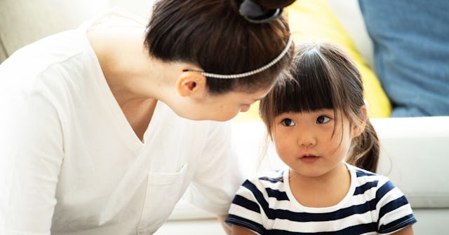 A mother talking to her daughter and giving her too many compliments