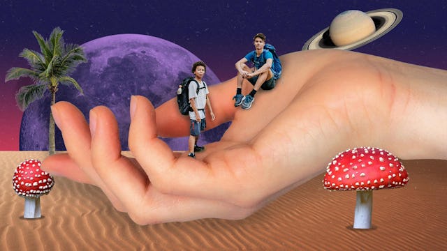 Hand of Mother Teaching Her Kids Life Lessons