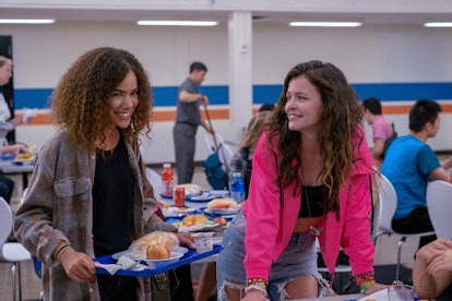 A scene from 'Ginny & Georgia' shows teens in a cafeteria.