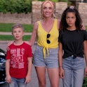 The opening scene from 'Ginny & Georgia' features a woman and her two kids.