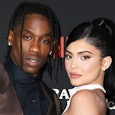 Kylie Jenner and Travis Scott on the red carpet 