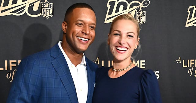 Craig Melvin and his wife Lindsay Czarniak on the red carpet