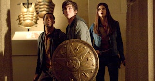 A scene from 'Percy Jackson and the Lightning Thief' highlights the film's adventure quest.