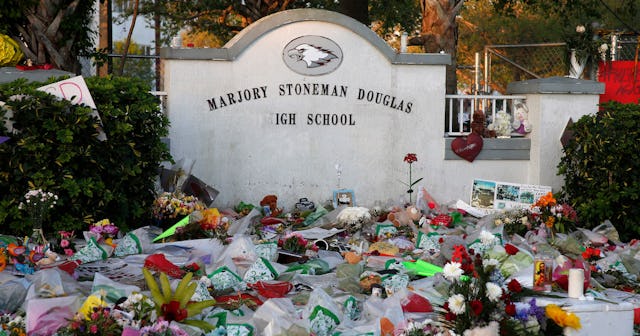The 4-year anniversary commemoration in front of Marjory Stoneman Douglas High School