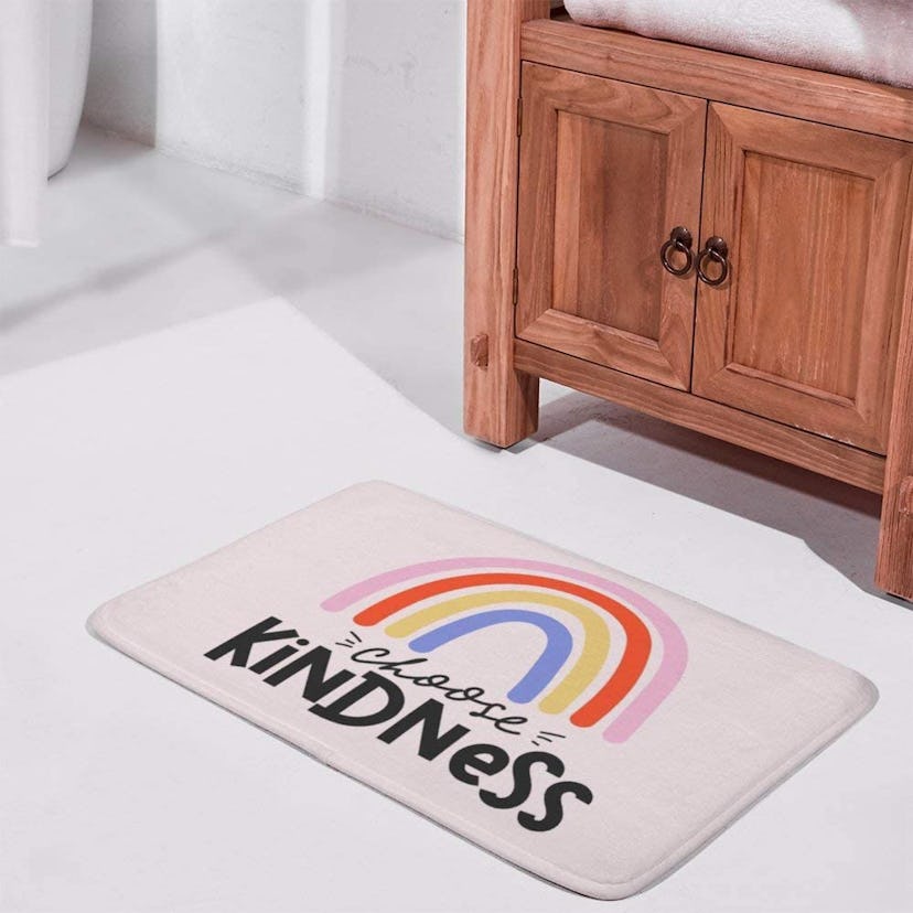 HXJIULI Rainbow Bath Mat