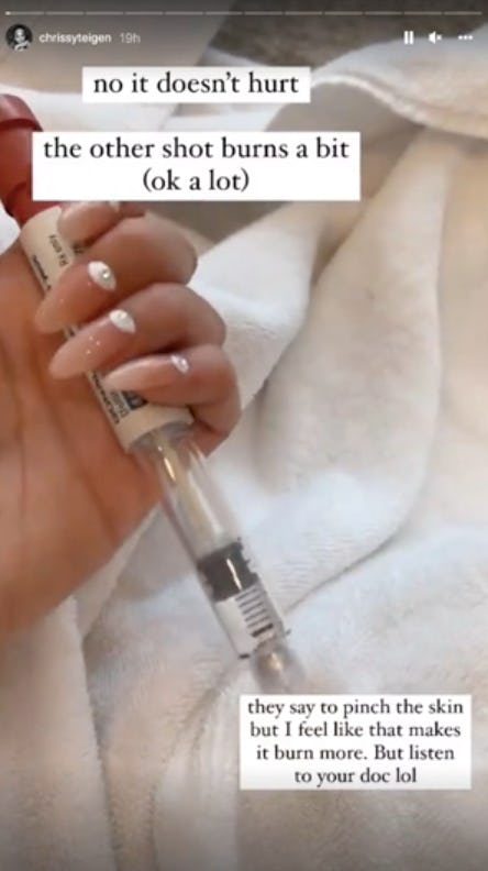 Chrissy Teigen Shares Injection Video After Starting IVF Journey