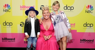 Pink and her children