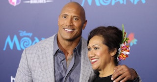 Dwayne Johnson and his mother