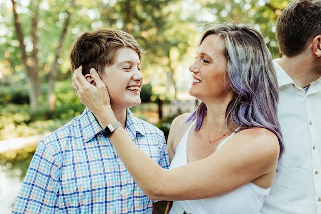 amber and her son