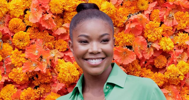 Gabrielle Union smiling at the Veuve Clicquot Polo Classic at Will Rogers State Historic Park