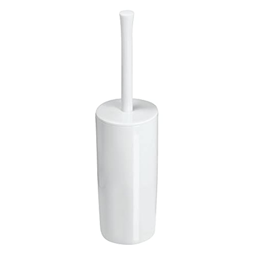 mDesign Slim Compact Modern Plastic Toilet Bowl Brush and Holder