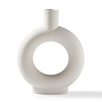 INGLENIX White Ceramic Vase